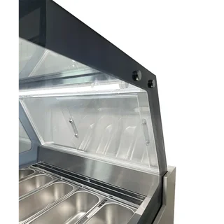 Komodo Eisvitrine - Kapazität 6 Behälter x 5 Liter