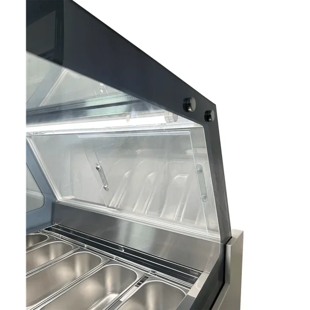 Komodo Eisvitrine - Kapazität 6 Behälter x 5 Liter