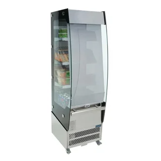 Vitrina Refrigerada de Libre Servicio 220 Litros - Acero Inoxidable