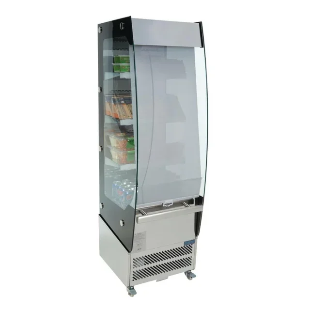 Vitrina Refrigerada de Libre Servicio 220 Litros - Acero Inoxidable