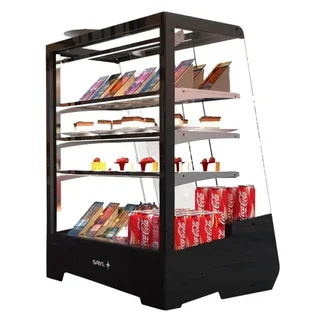 Vitrine Réfrigérée Libre-Service à Poser - Modèle Tower - Couleur Noire