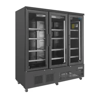 Vitrine Refrigerada 3 Portas 1156 Litros Temperatura Negativa Preta