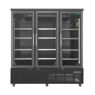 Vitrine Refrigerada 3 Portas 1156 Litros Temperatura Negativa Preta