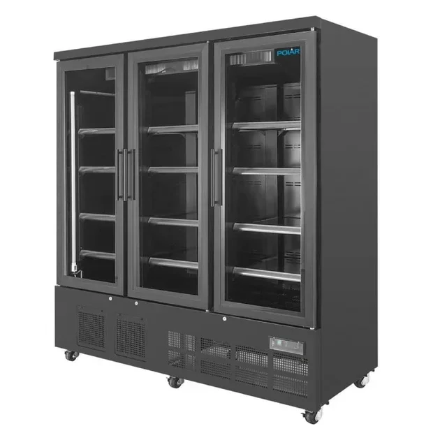 Vitrine Refrigerada 3 Portas 1156 Litros Temperatura Negativa Preta