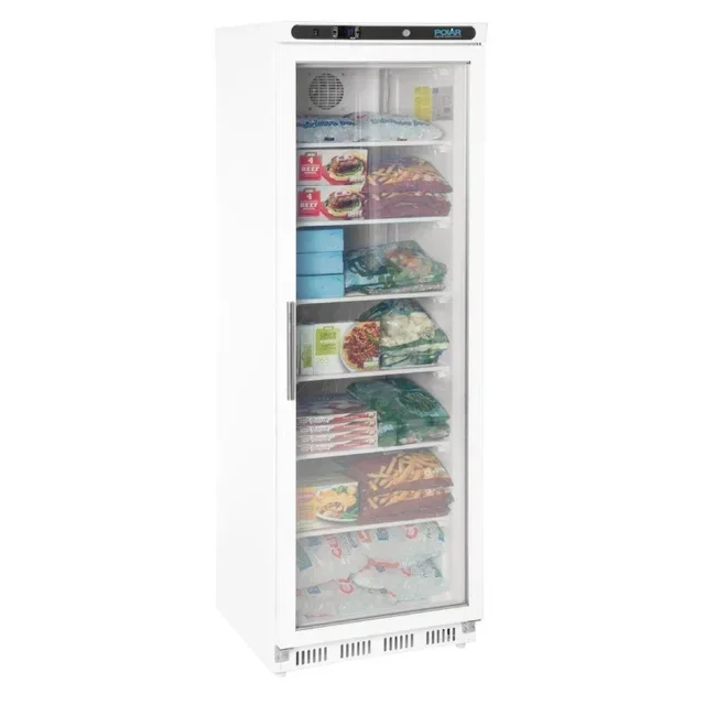 White Negative Refrigerated Display Case 365 Litres