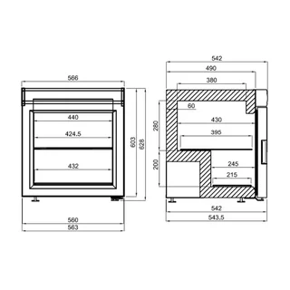 Negative Temperature Display Fridge 73 Liters