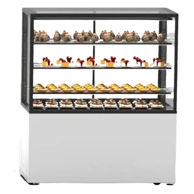 Vetrina Espositiva Neutra - Base Integrale 120 - Accesso Posteriore - Altezza 1400 mm