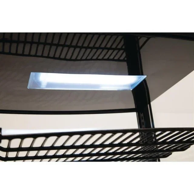 Vitrine Refrigerada Preta 86 L Portas Curvas