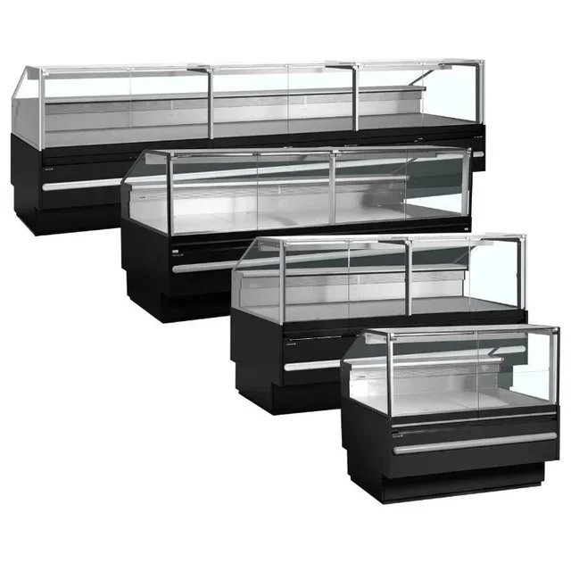 Black Supermarket Refrigerated Display Case 947 Liters