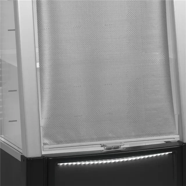 Vitrine Réfrigérée Ouverte Basse Noire - Capacité 161 Litres