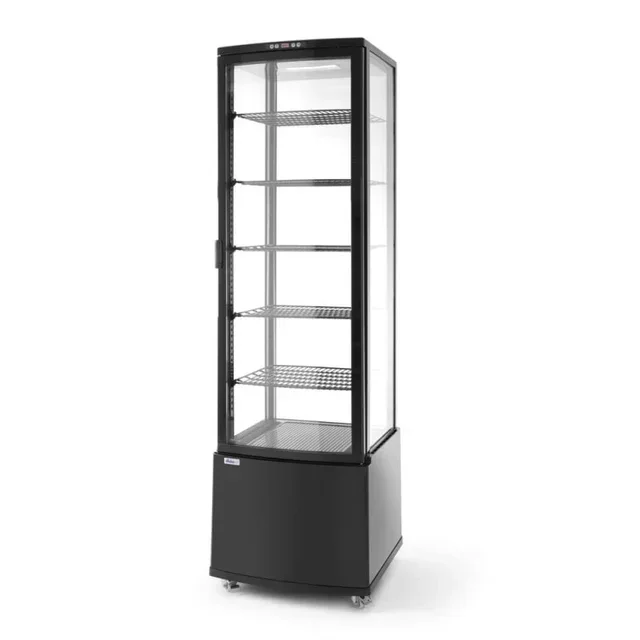 Black Pastry Refrigerated Display Case 280 Liters