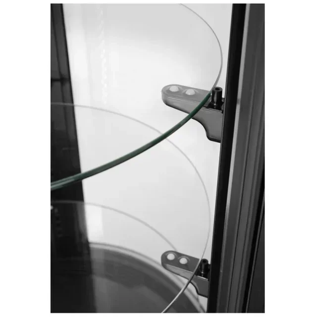 Vitrine de Exposição Redonda para Pastelaria - Capacidade 100 Litros