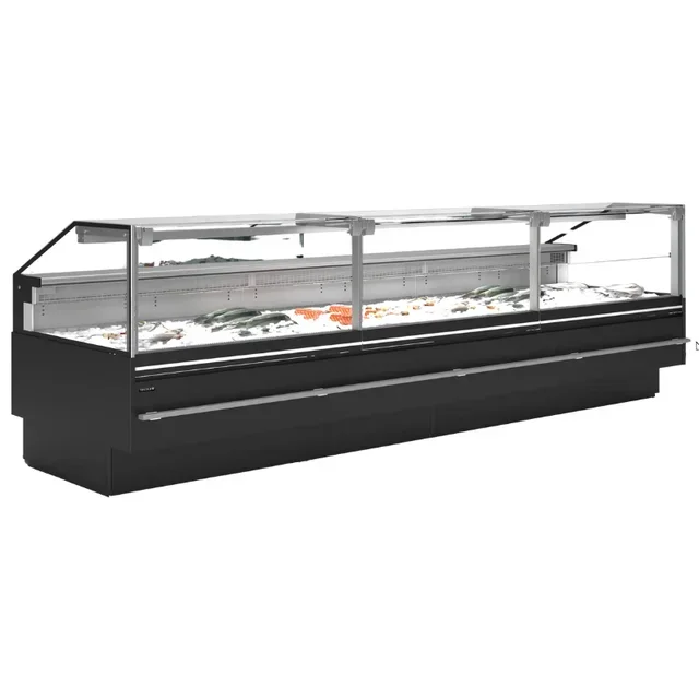 Professional Refrigerated Display Case for Fish Shop 1000W - Premium Fresh Fish Presentation