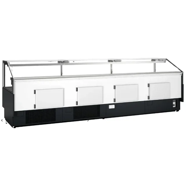 Professional Refrigerated Display Case for Fish Shop 1000W - Premium Fresh Fish Presentation