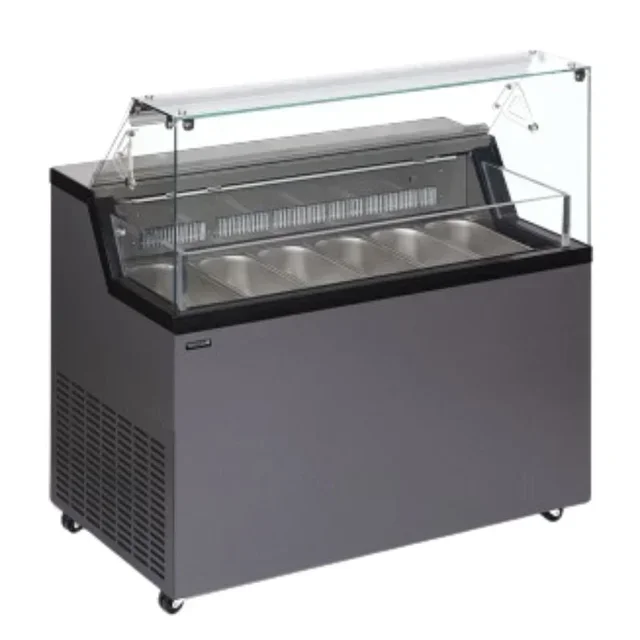 Refrigerated Display Case with Serving Lid - 6 x 5 L
