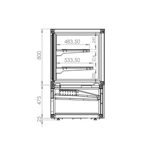 Vetrina Positiva 750 Litri - Refrigerazione Professionale