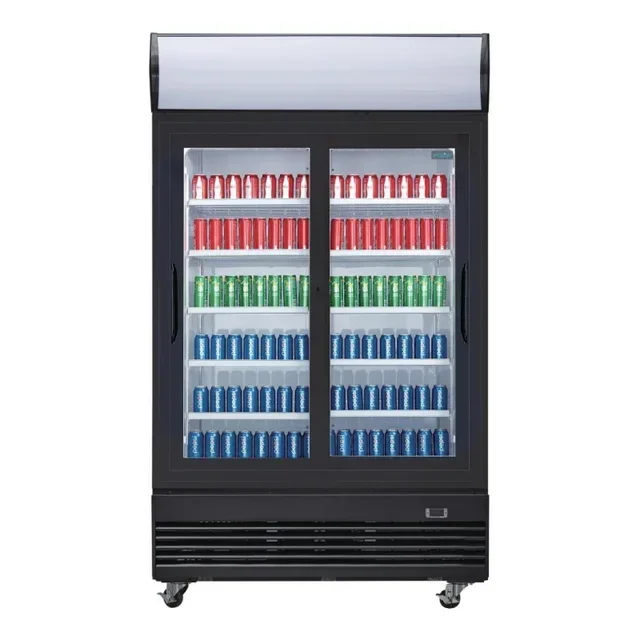 Vitrine Refrigerada para Bebidas 950L - Portas Deslizantes - Refrigeração Ventilada