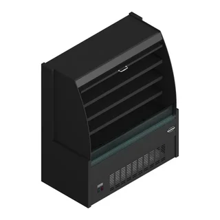 Kühlvitrine mit gebogener Verglasung - 380 Liter Kapazität