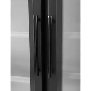 2-Door Refrigerated Display Case 744 Liters Positive Black