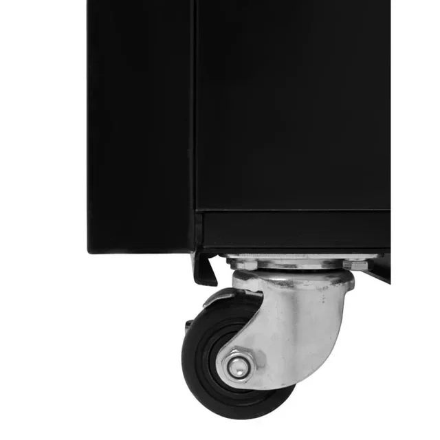 2-Door Refrigerated Display Case 744 Liters Positive Black