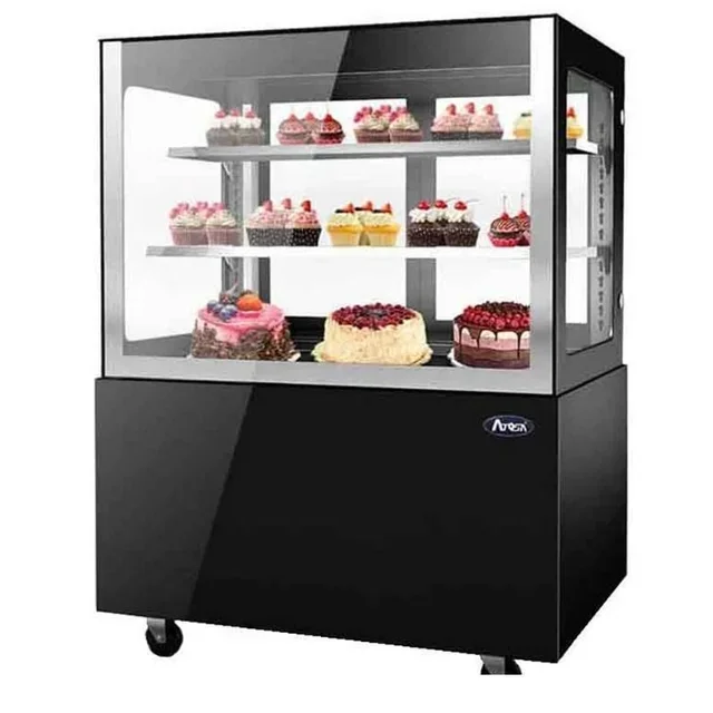 Vitrine Réfrigérée Positive Noire 400 Litres - Porte Droite