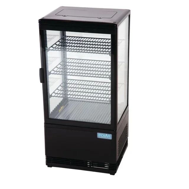 68L Positive Refrigerated Display Case Series C - Black Finish