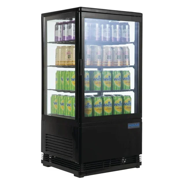68L Positive Refrigerated Display Case Series C - Black Finish