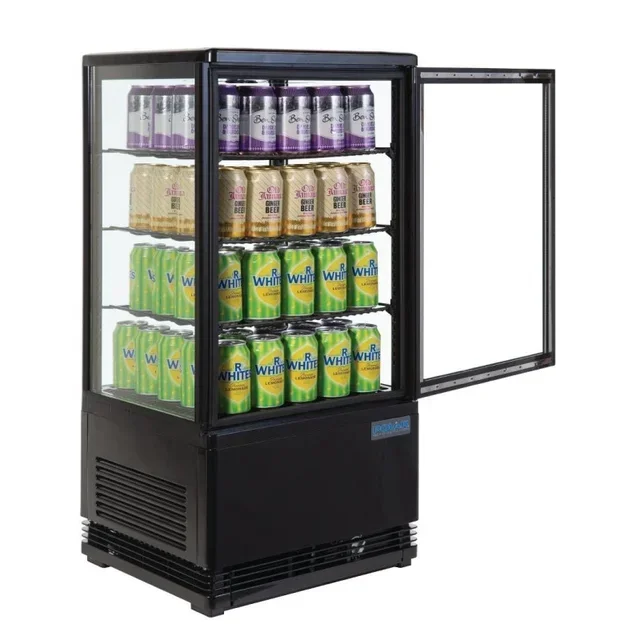 68L Positive Refrigerated Display Case Series C - Black Finish