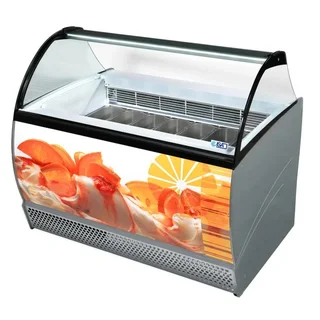 Vitrine Refrigerada 520 Litros - Ventilação Estática - Para Confeitaria e Sorveteria