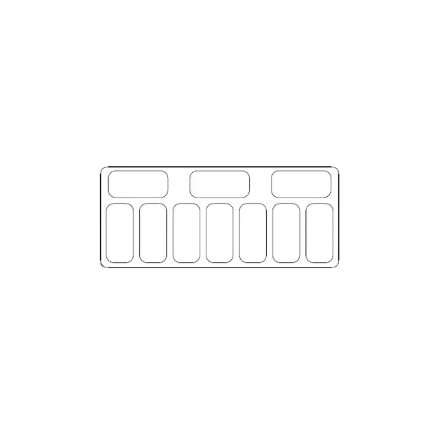 Kühlvitrine - Freistehend - 50 Liter - 10 Körbe