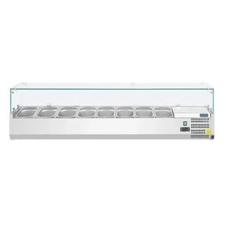 Vitrina Refrigerada para Ingredientes - 8 Cubetas Gastronorm 1/3