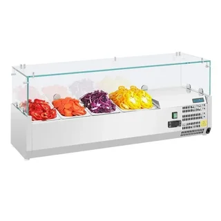 Vitrina Refrigerada Profesional 3 GN 1/3 + 1 GN 1/2 Serie G