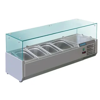 Vitrina Refrigerada Profesional 3 GN 1/3 + 1 GN 1/2 Serie G