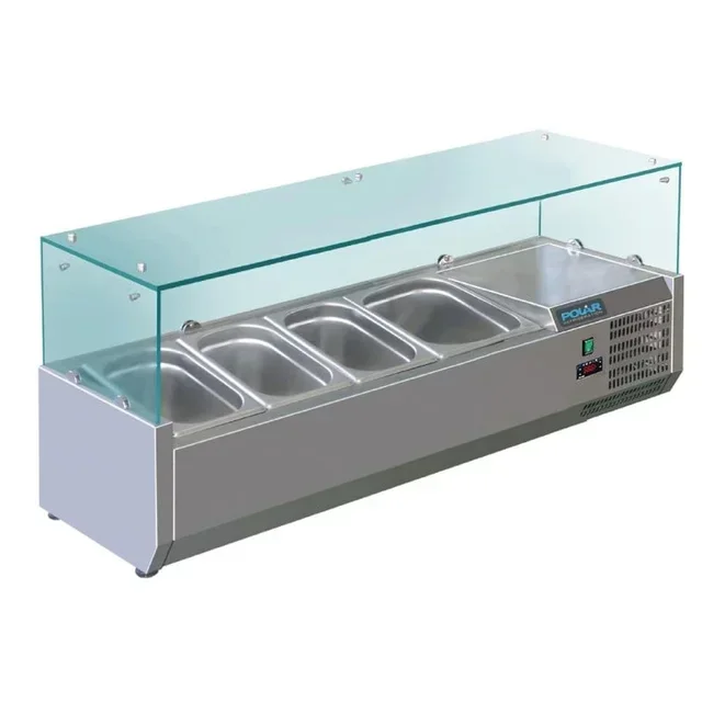 Vitrine Refrigerada Profissional 3 GN 1/3 + 1 GN 1/2 Série G