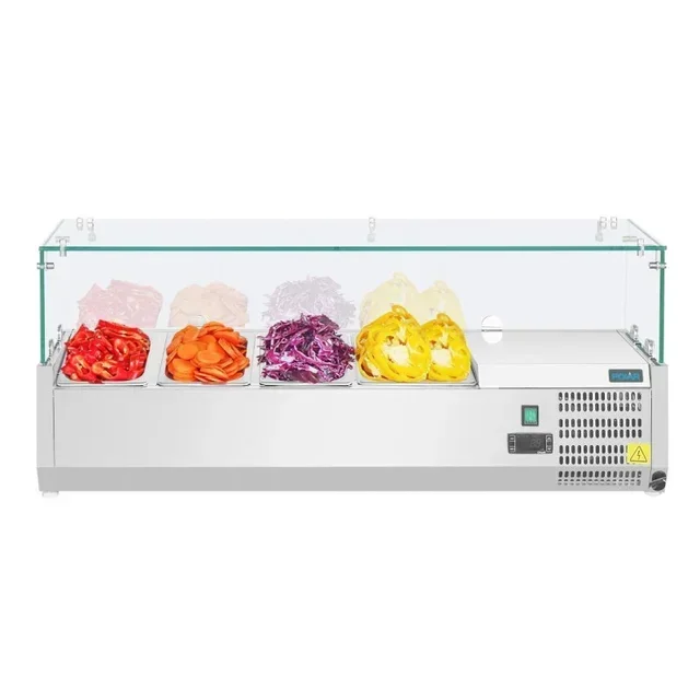 Vitrina Refrigerada Profesional 3 GN 1/3 + 1 GN 1/2 Serie G