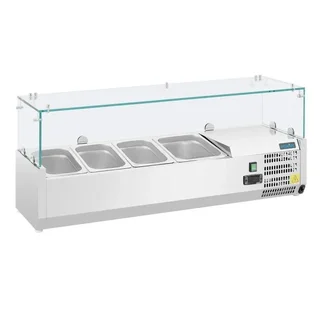 Vitrina Refrigerada Profesional 3 GN 1/3 + 1 GN 1/2 Serie G