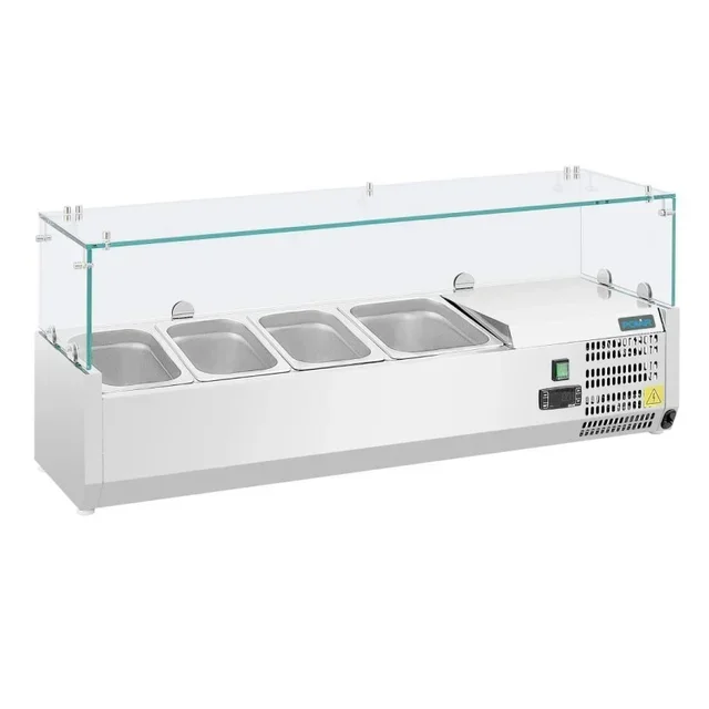 Vitrina Refrigerada Profesional 3 GN 1/3 + 1 GN 1/2 Serie G