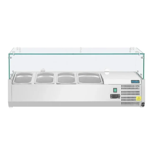 Vitrina Refrigerada Profesional 3 GN 1/3 + 1 GN 1/2 Serie G