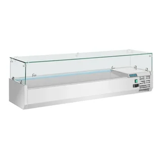 Vitrina Refrigerada para Ingredientes 5 Cubetas GN 1/3 + 1 Cubeta GN 1/2 - Gama G