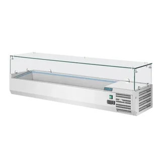 Vitrina Refrigerada para Ingredientes 5 Cubetas GN 1/3 + 1 Cubeta GN 1/2 - Gama G