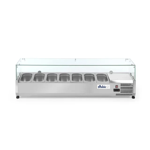 Vitrina Refrigerada Profesional 7 Cubetas GN 1/4