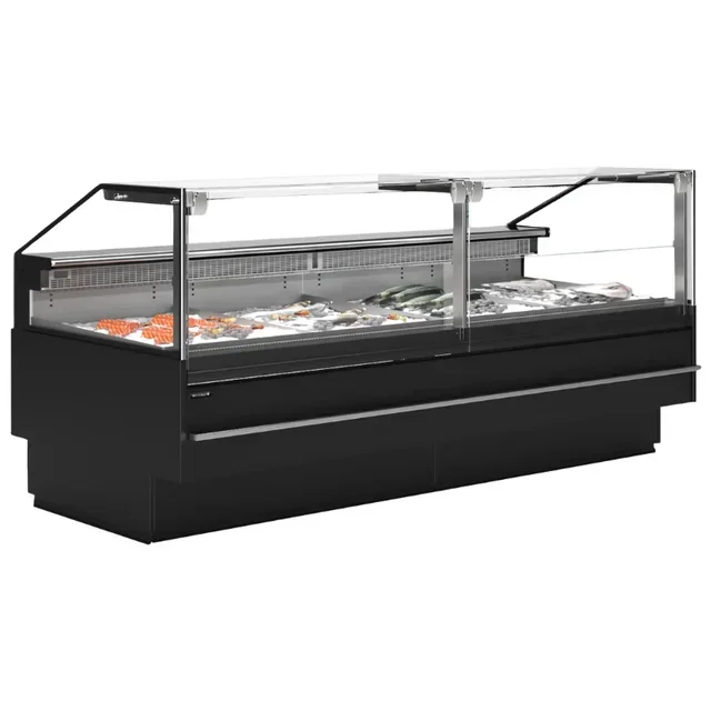 Premium Refrigerated Display Case Fish Counter Presentation - 690 W