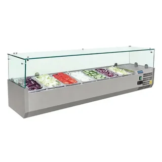 Vitrina Refrigerada Serie G - 7 Cubetas Gastronorm 1/4