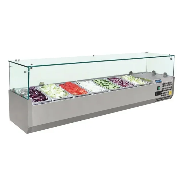 Vitrine Refrigerada Série G - 7 Cubas Gastronorm 1/4