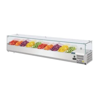 Refrigerated Display Case Series G - 10 Gastronorm 1/4 Containers - Ingredient Presentation