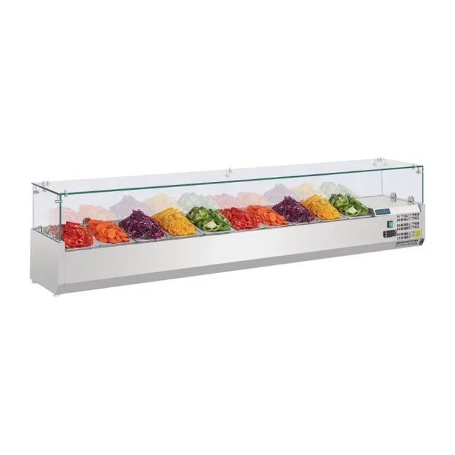 Refrigerated Display Case Series G - 10 Gastronorm 1/4 Containers - Ingredient Presentation