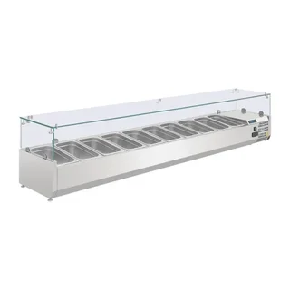 Refrigerated Display Case Series G - 10 Gastronorm 1/4 Containers - Ingredient Presentation