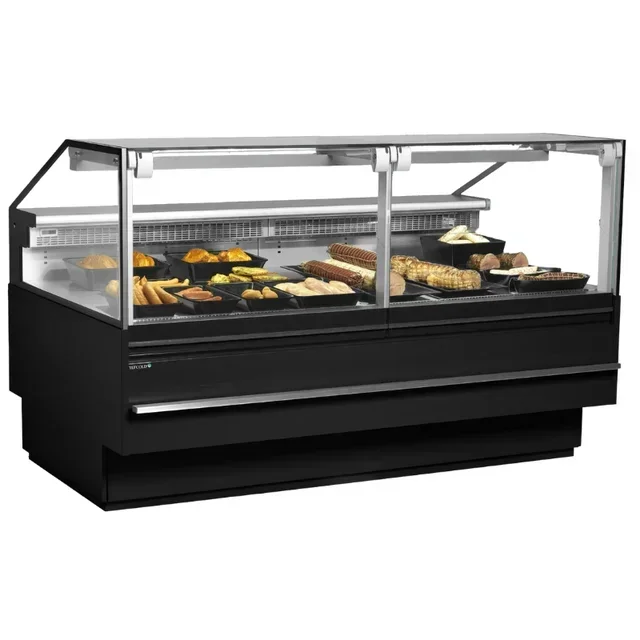 Refrigerated Service Display Case with Integrated Worktop - 489 Litres Capacity