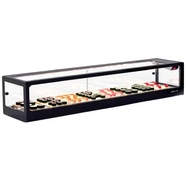 Refrigerated Sushi and Tapas Display Case - LOGIC Remote Group - GN 1/3 Format - Length 1540 mm