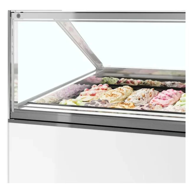 Belüftete Kühlvitrine 16x5L Gerade Front